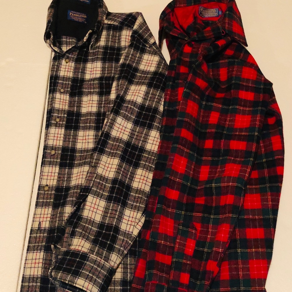🚫SOLD🚫Pendleton Men's Wool Flannel Shirts.